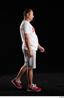  Louis  2 grey shorts red sneakers sports walking white t shirt whole body 0002.jpg
